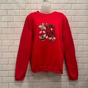 BEE KIND women red casual sweater/size XL